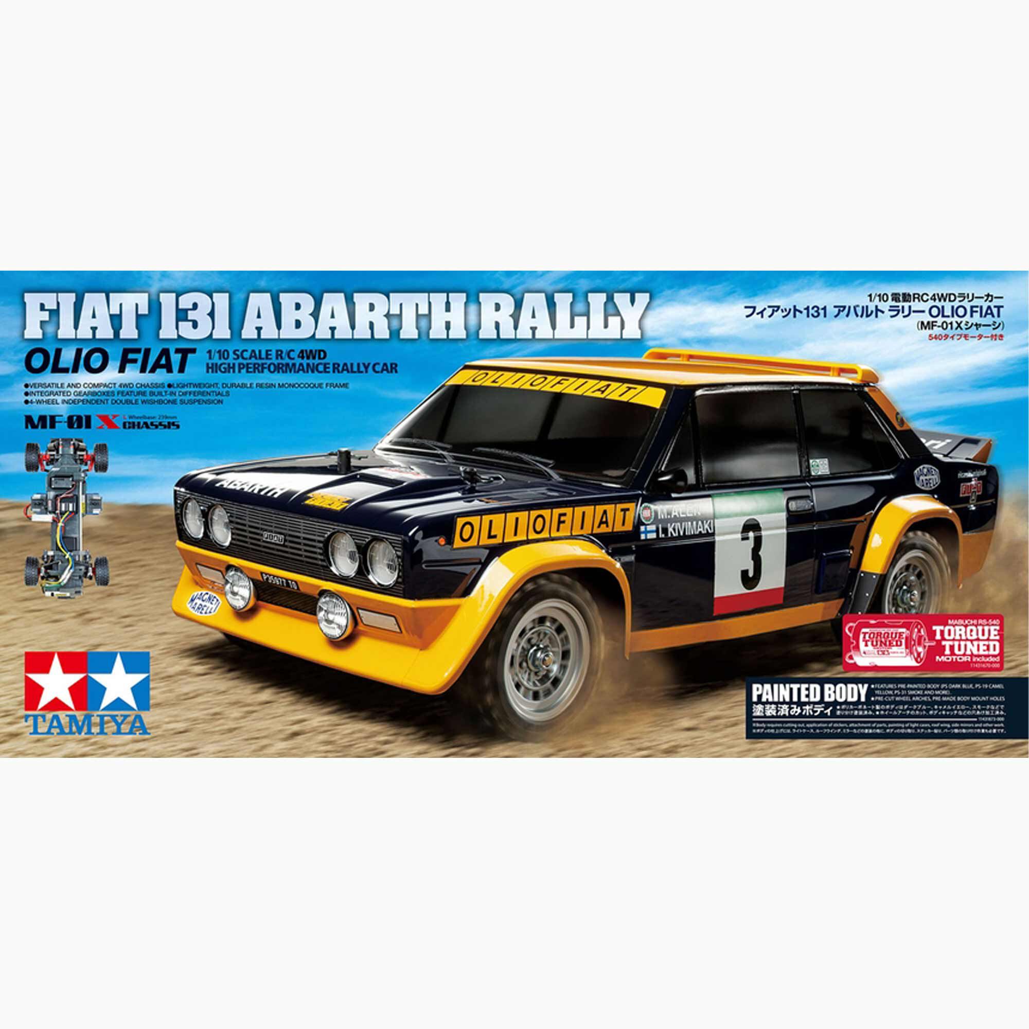 Tamiya 1/10 Fiat 131 Abarth Rally Olio Fiat Painted Body