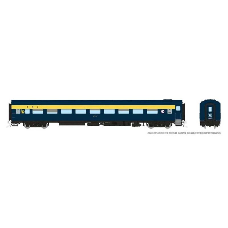 HO Lightweight Coach: Central of New Jersey: #279