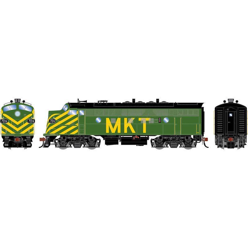 HO F3A Locomotive with DCC & Sound, Freight MKT #70A