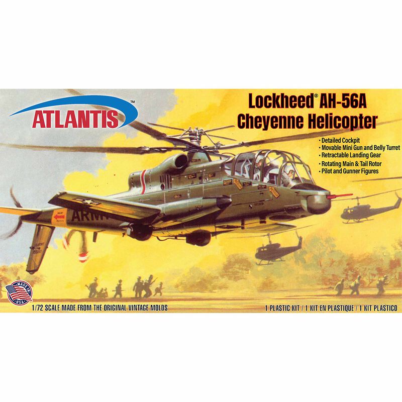 ATLANTIS TOY & HOBBY INC. 1/72 AH-56A Cheyenne Helicopter Model Kit
