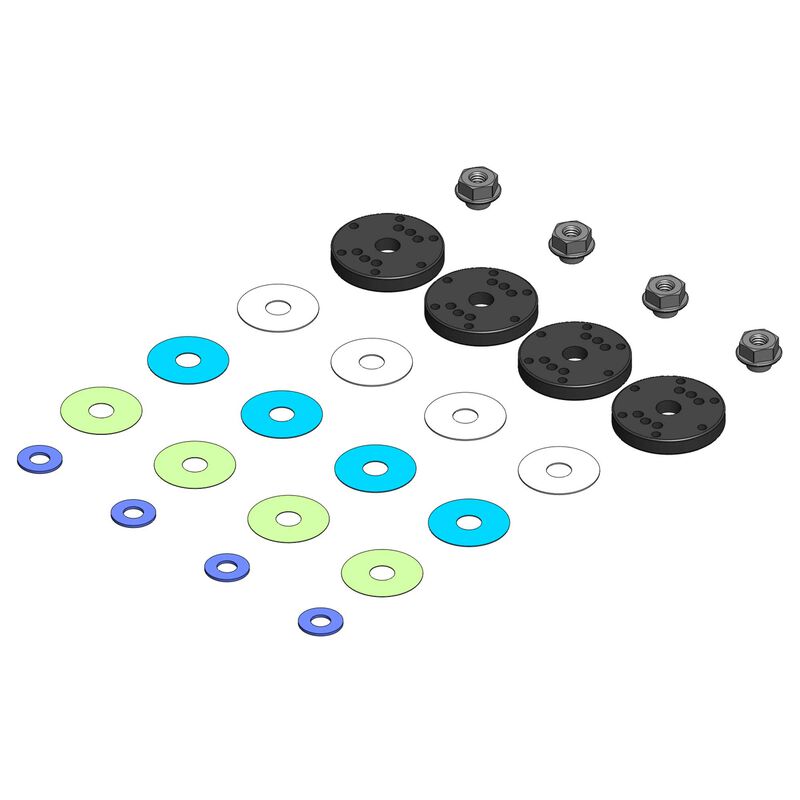 Bypass1 Pistons 6-Hole Set, 16mm