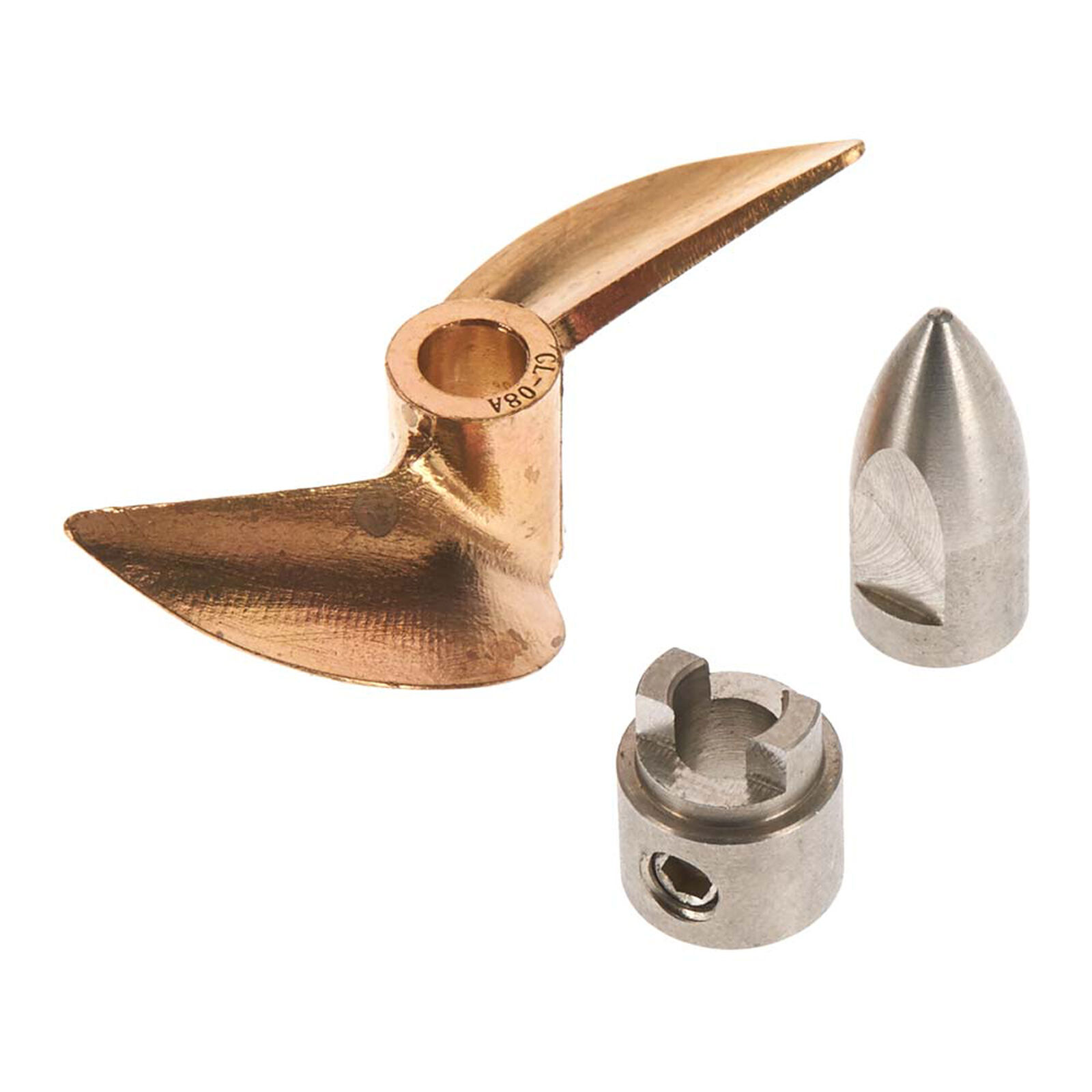 Brass Prop Set with Bullet Nut & Drive Dog: Traxxas M41, Spartan