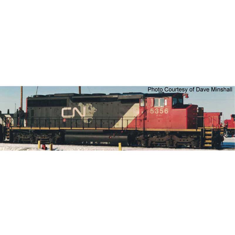 HO GMD SD40-2W Locomotive, CN NA Dynamic Map Scheme #5356