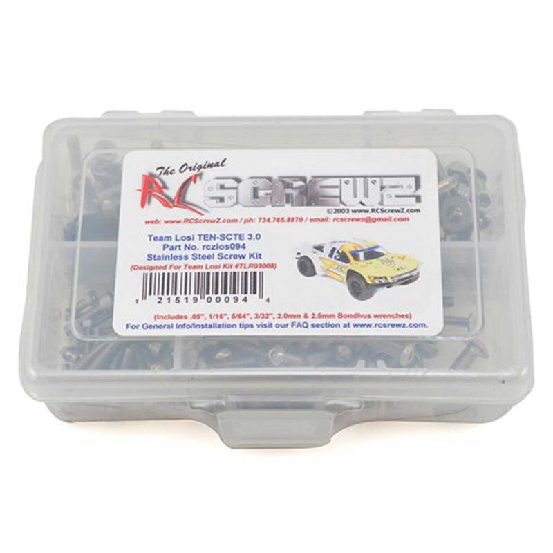 Stainless Steel Screw Set: Losi TEN-SCT