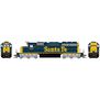 HO SD40 Locomotive with DCC & Sound, Santa Fe #5019