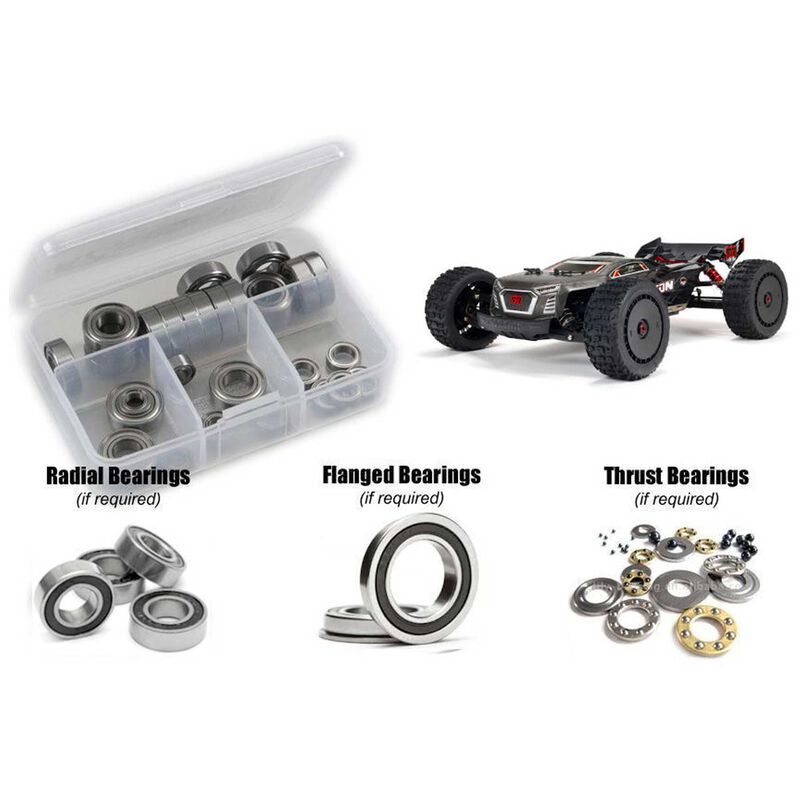 Rubber Shielded Bearing Kit, 1/8 ARRMA Talion 6S BLX