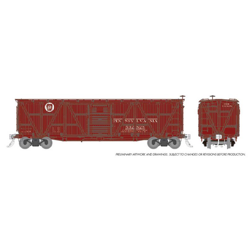 HO PRR X23 Boxcar PRR Circle Keystone #2