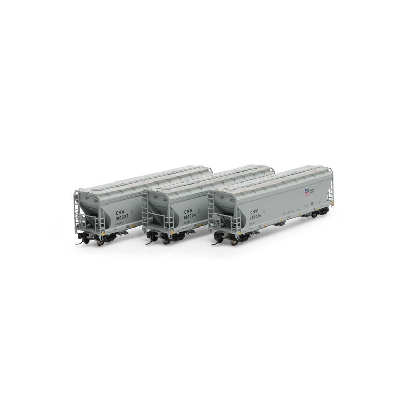 N ACF 4600 3-Bay Center Flow Hopper, C&NW (3)