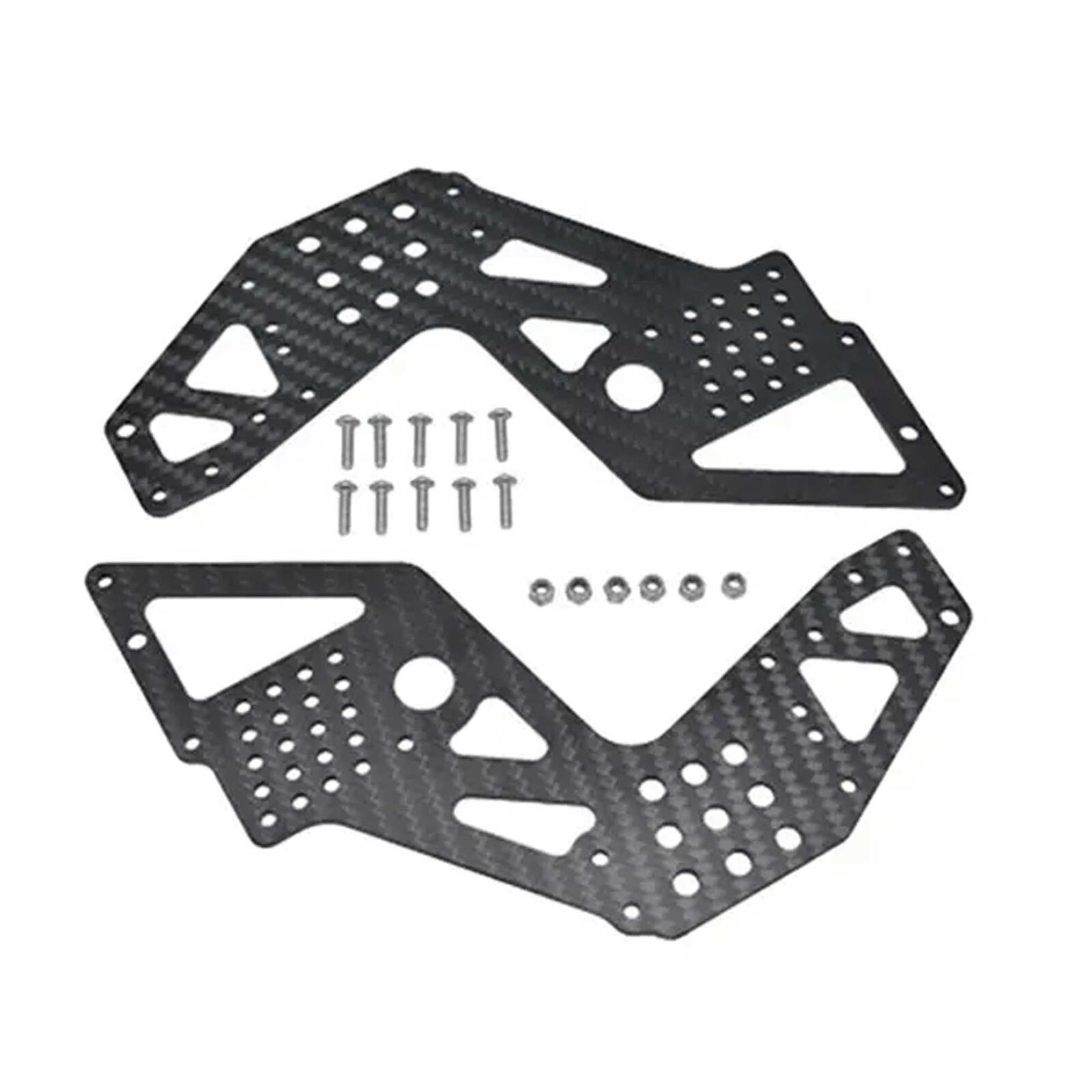 Carbon Fiber F/R Side Chassis (2) Plates for Losi LMT 4WD Monster