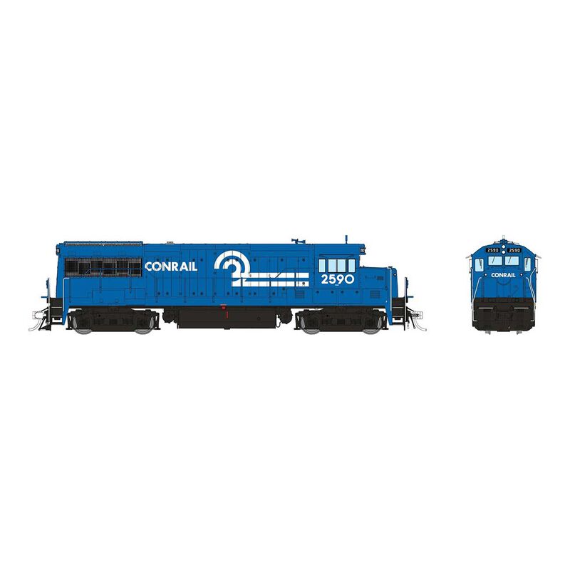 HO GE U25B Low Hood (DC/Silent): Conrail: #2590