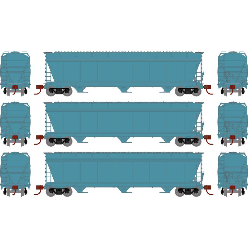 N ACF4600 Covered Hoppers, RI #800301/800367/800400 (3)