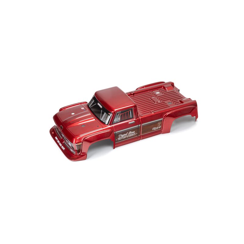 Painted Decaled Trimmed Body, Red: Outcast 4x4 BLX