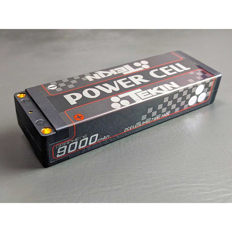 7.6V 9000mAh 2S 140C Stick LiHV Battery: 5mm bullets