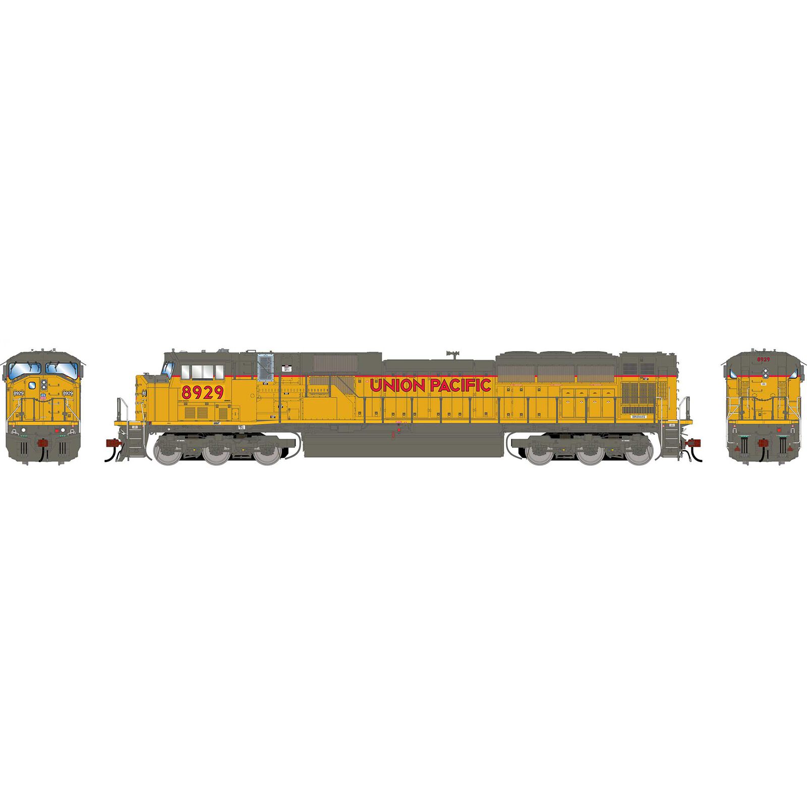 HO GEN SD90MAC-H PH I Locomotive, UP #8929