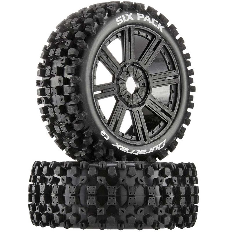 Six-Pack C2 Mounted Buggy Spoke Tires, Black (2)