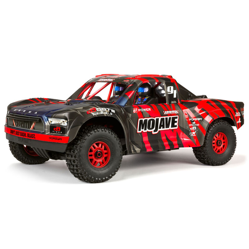 1/7 MOJAVE 6S 4X4 RTR Brushless Desert Truck, Red/Black