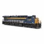 HO GE ES44AC, CSX 1869, C&O Heritage Paint, Paragon4 Sound/DC/DCC, w/ Smoke