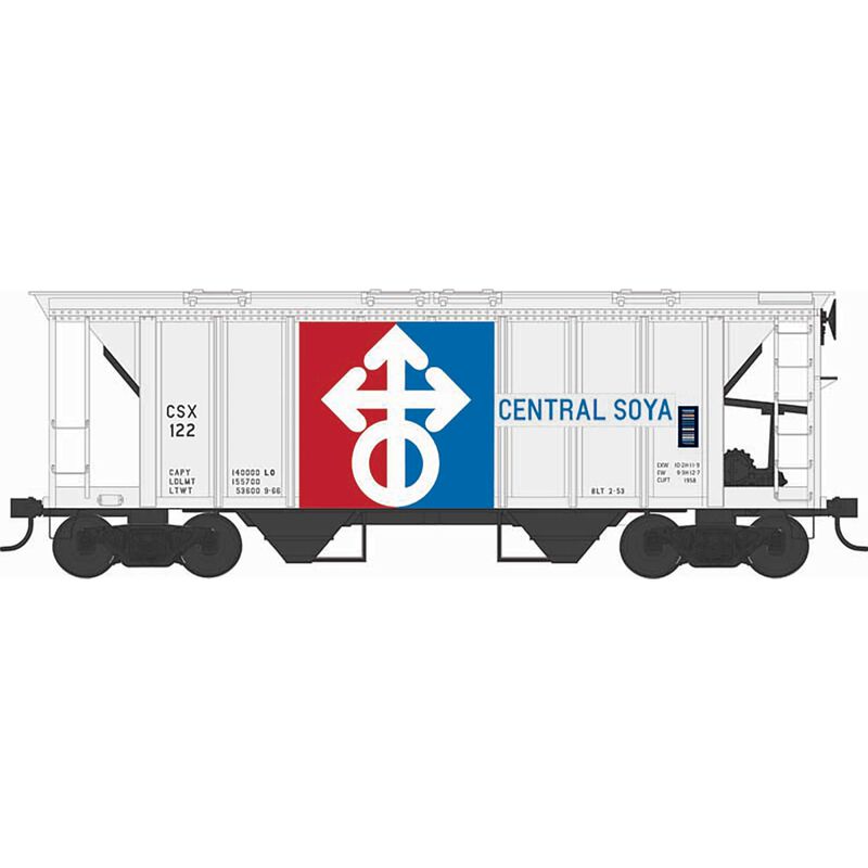 HO H34 Covered Hopper Central Soya #122