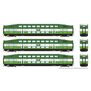 HO BiLevel Commuter Car GO/MX Set #3