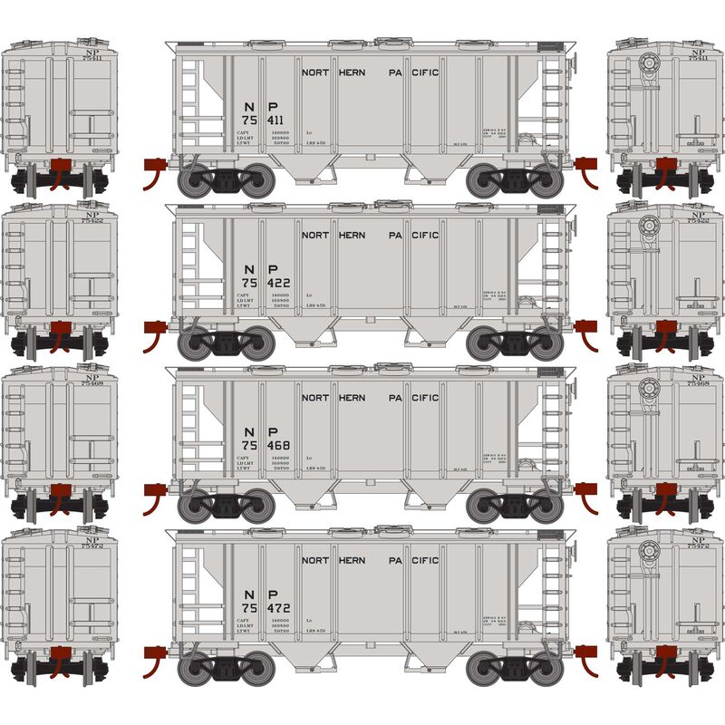 HO PS-2 2003 2-Bay Covered Hopper NP (4)