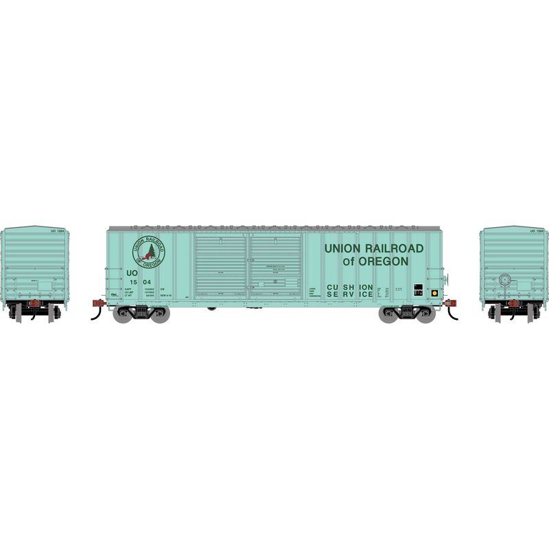 HO 50' FMC 5077 DD Offset Box Car, UO #1504