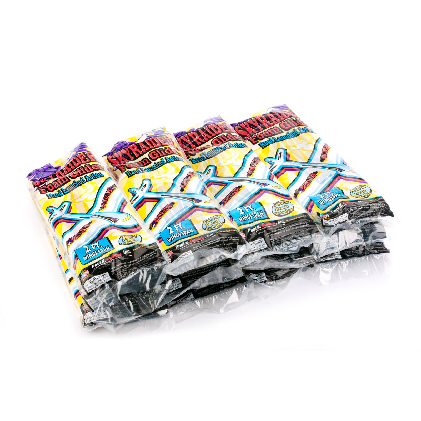 Sky Raider Foam Glider with Decals, 2' (12)