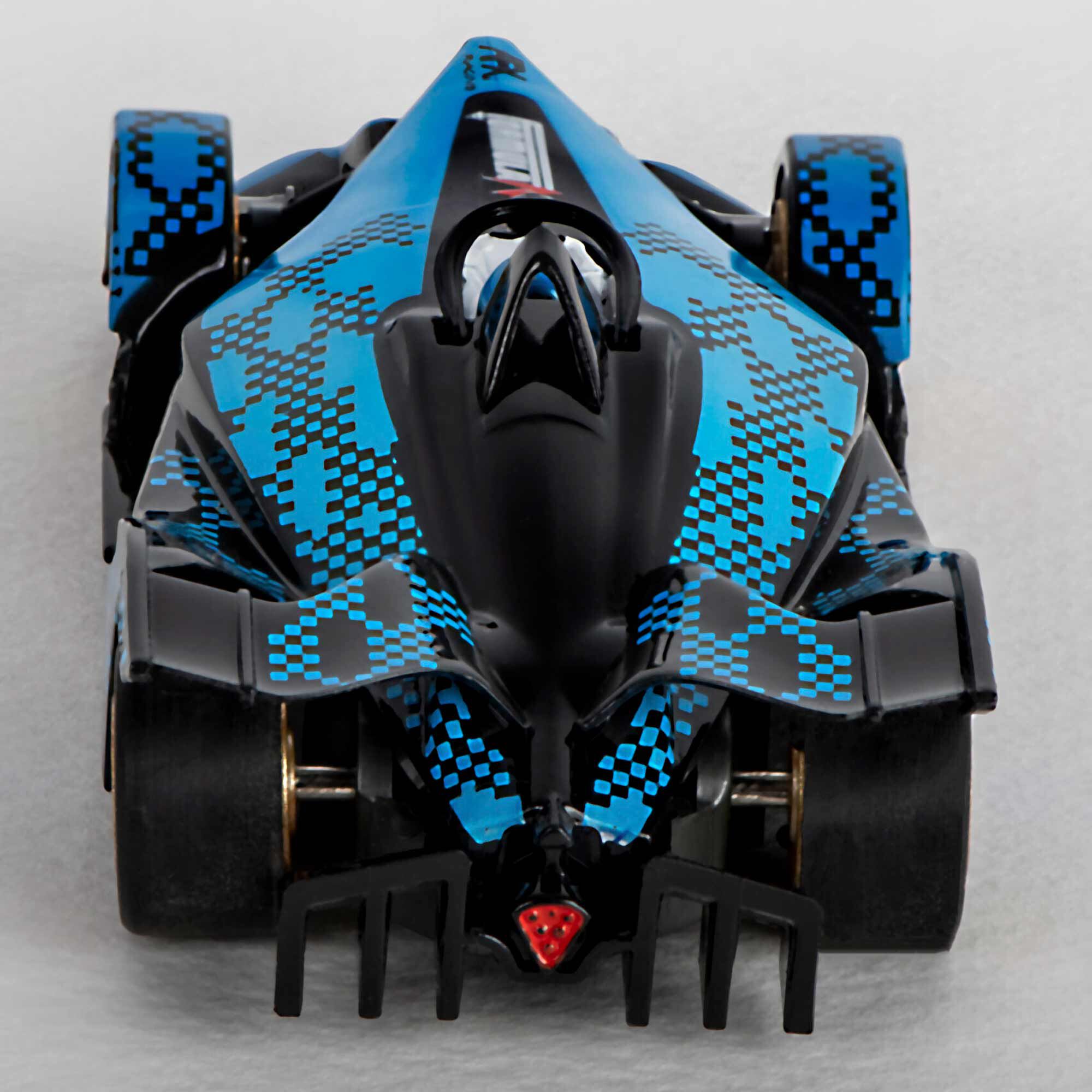 AFX/Racemasters HO Formula N Mega G+ Slot Car, Blue & Black