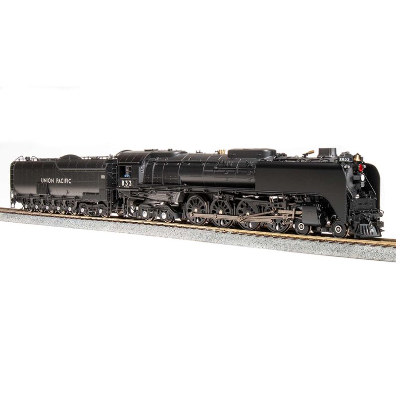 HO 4-8-4 FEF-2 Locomotive, Black & Graphite, Paragon4, UP #833