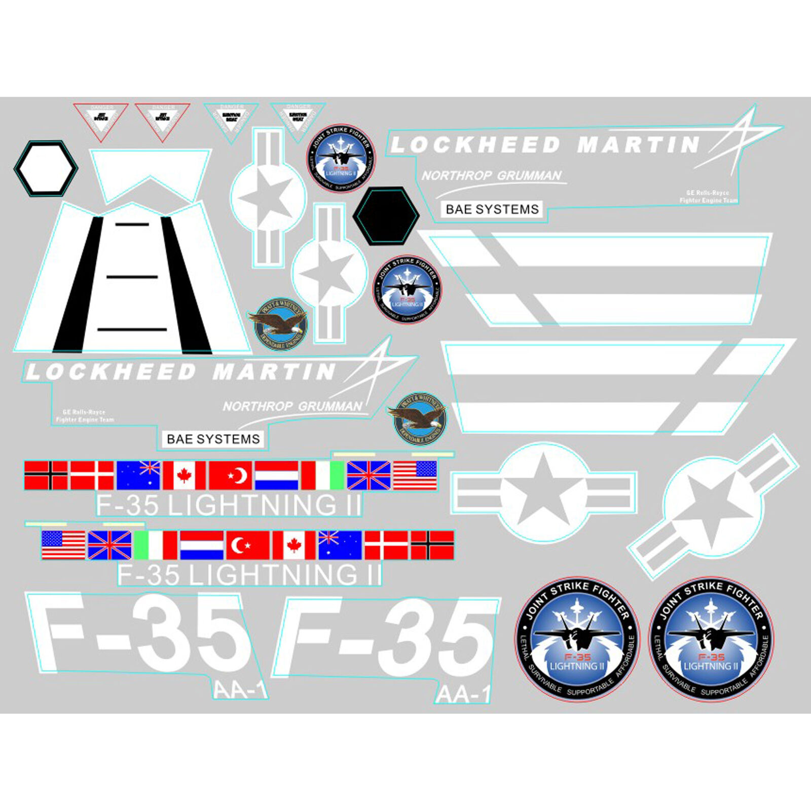 Decal Sheet: F35 V2