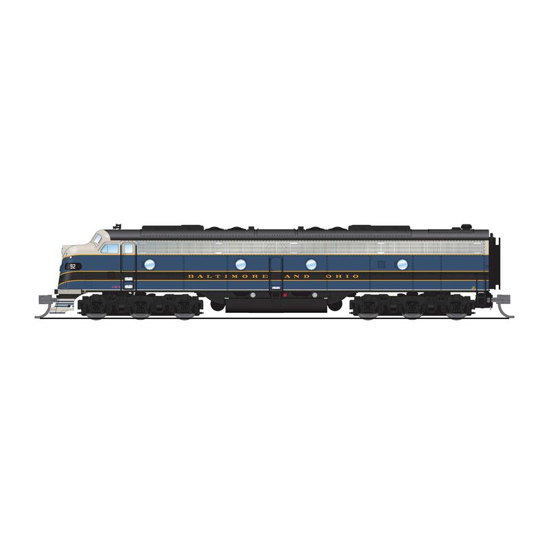 N EMD E8 A/B Locomotive, B&O 92 / 52X, As-Delivered, A-unit  with DCC & Sound, Unpowered B-unit