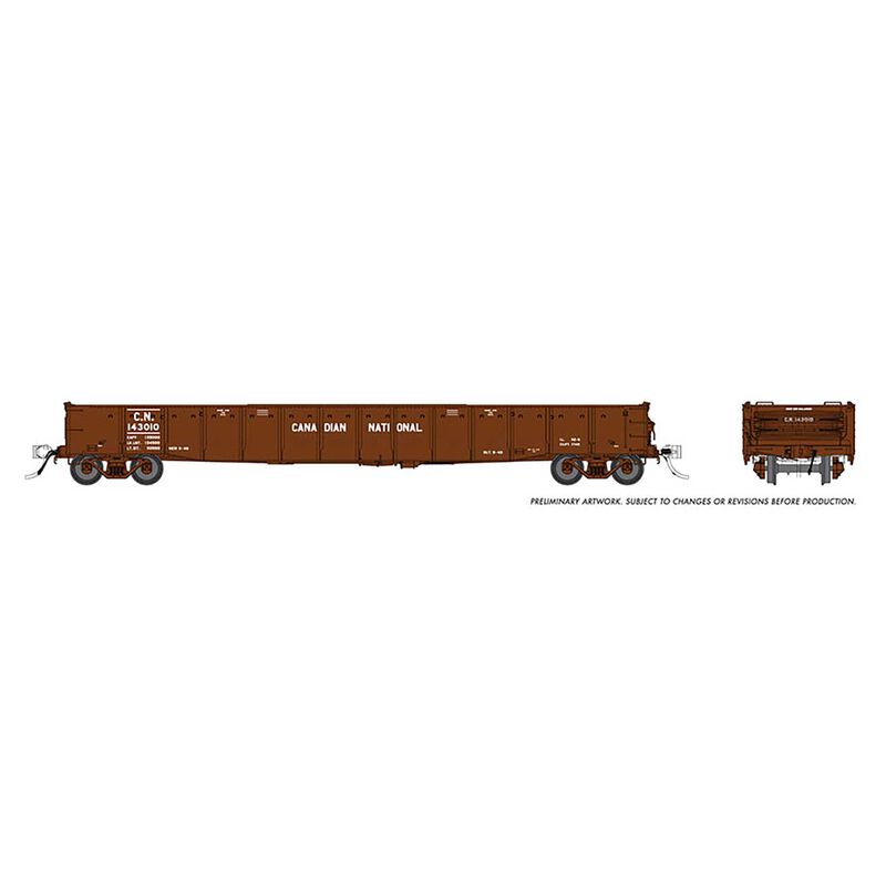 HO 52'6" Gondola Candian National Delivery (6)
