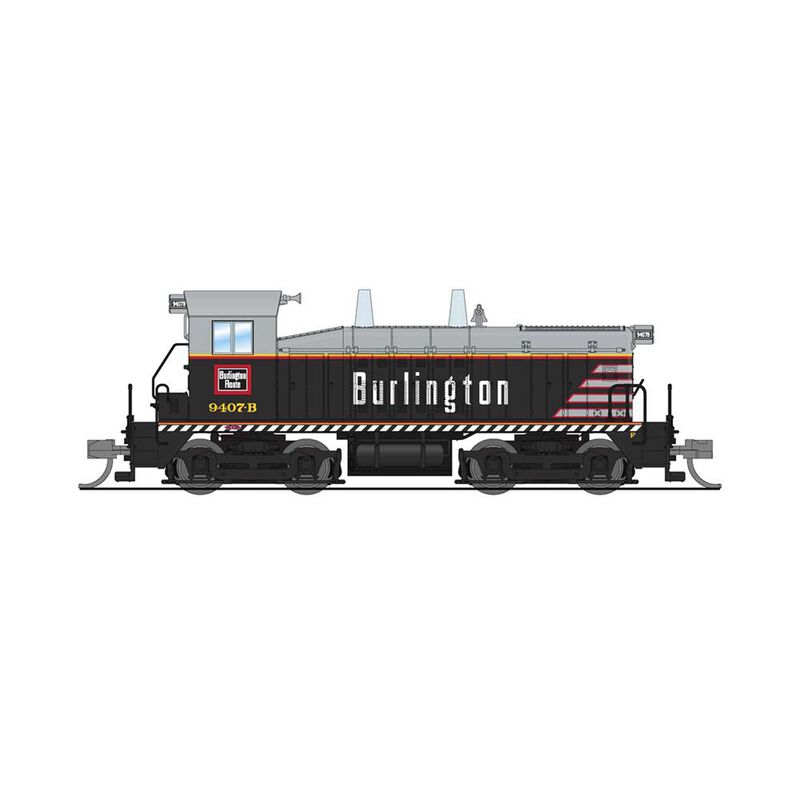 N EMD NW2 Locomotive, CBQ 9412-B, Burlington Billboard, Paragon4