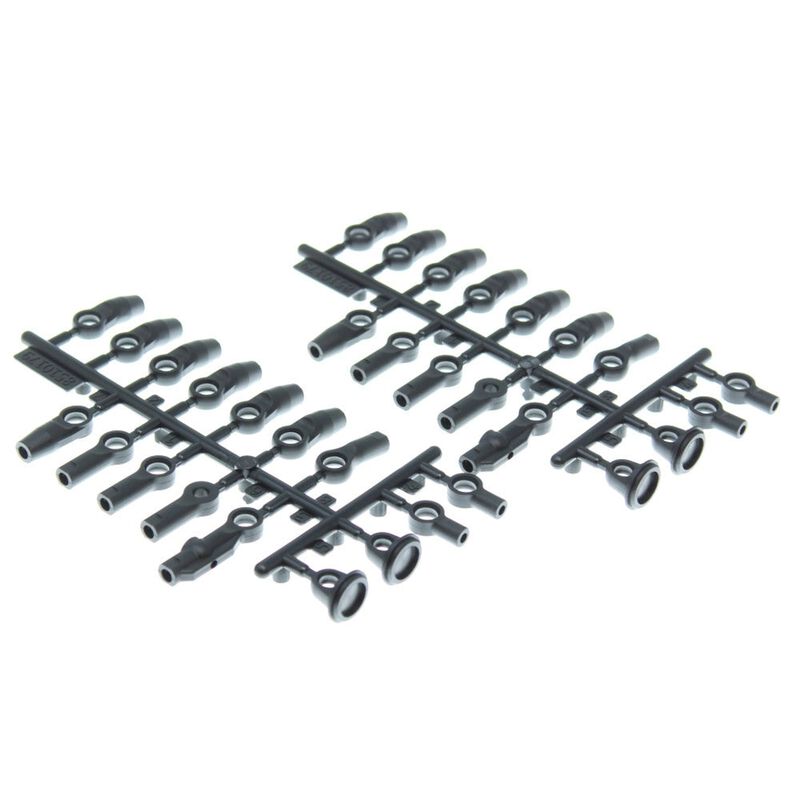 Plastic Rod End Set, 1/10 Redcat Wendigo