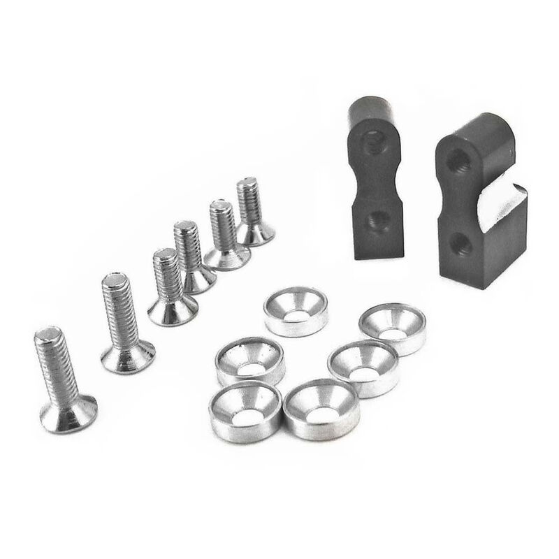 Black Aluminum Servo Mount AX10 Wraith Ridge