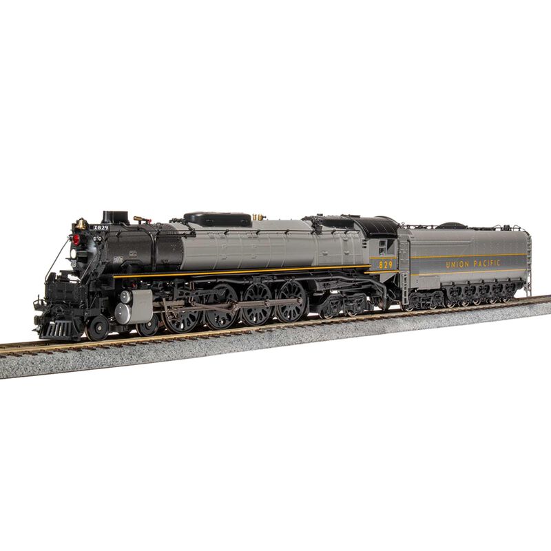 HO 4-8-4 FEF-2 Locomotive, TTG with Yellow, Paragon4, UP #829