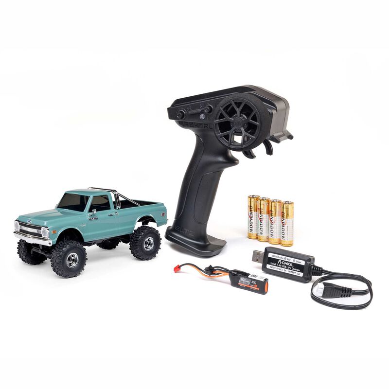 Axial 1/30 SCX30 Chevrolet K10 4X4 RTR Brushed Rock Crawler (Battery & Charger Included), Green - SCRATCH & DENT