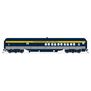 HO Scale C&O Coach-Baggage Combine, #458, Tri-Color Paint