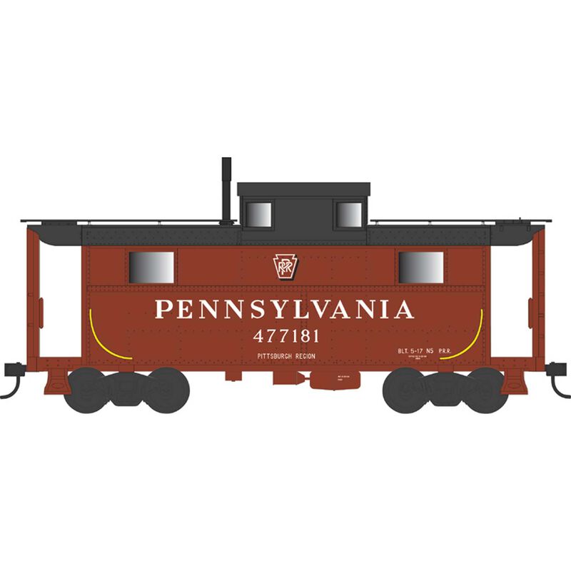 HO N5 Caboose, PRR Shadow Key Pittsburgh #477181