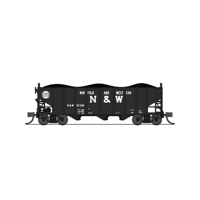 N H2a Hopper, N&W (2-pack B)