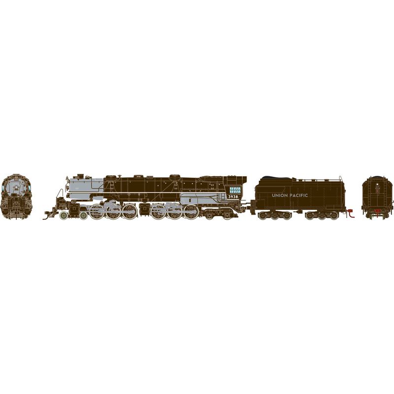 HO 4-6-6-4 CSA-2 Challenger Locomotive with Tsunami2 DCC & Sound, UP #3938