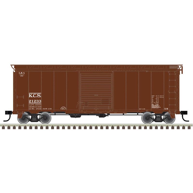 HO 40' Postwar Box Car Kansas City Southern 21126