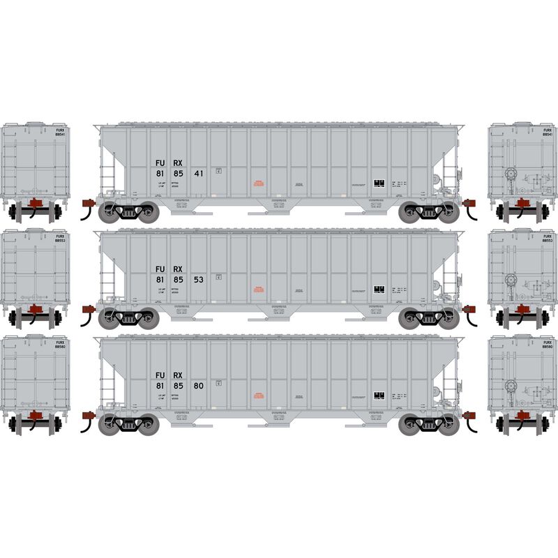 HO ATH FMC 4700 Covered Hopper, FURX #818541/818553/818580 (3)