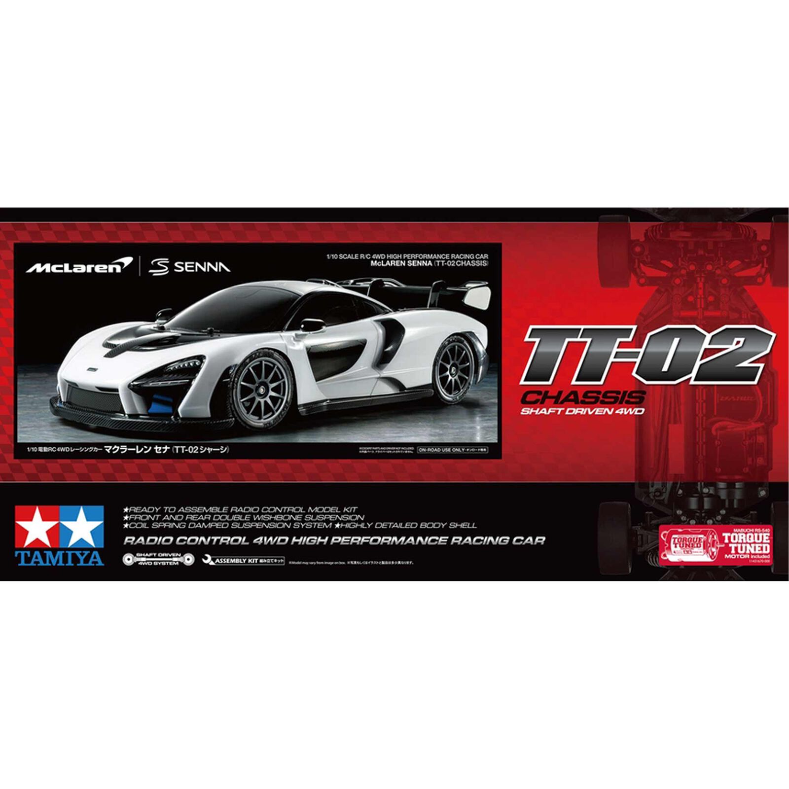 Tamiya 1/10 RC McLaren Senna TT-02 4x4 Touring Kit Tower Hobbies
