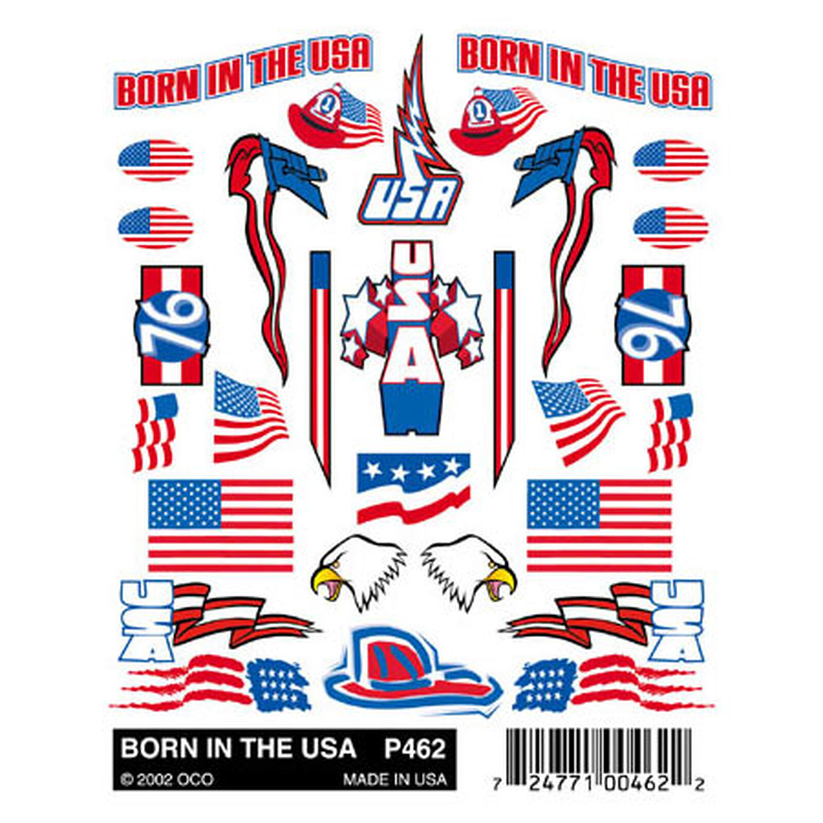 Stick-On Decals, Born in the USA