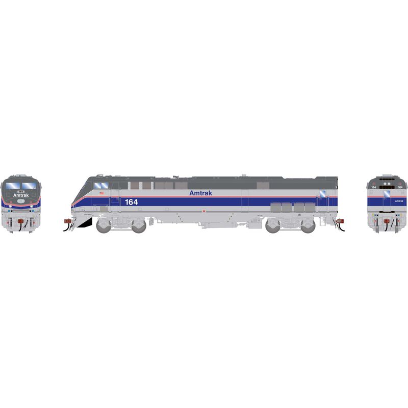 HO P42DC Locomotive with DCC & Sound, AMTK Phase IV 'Heritage' #164
