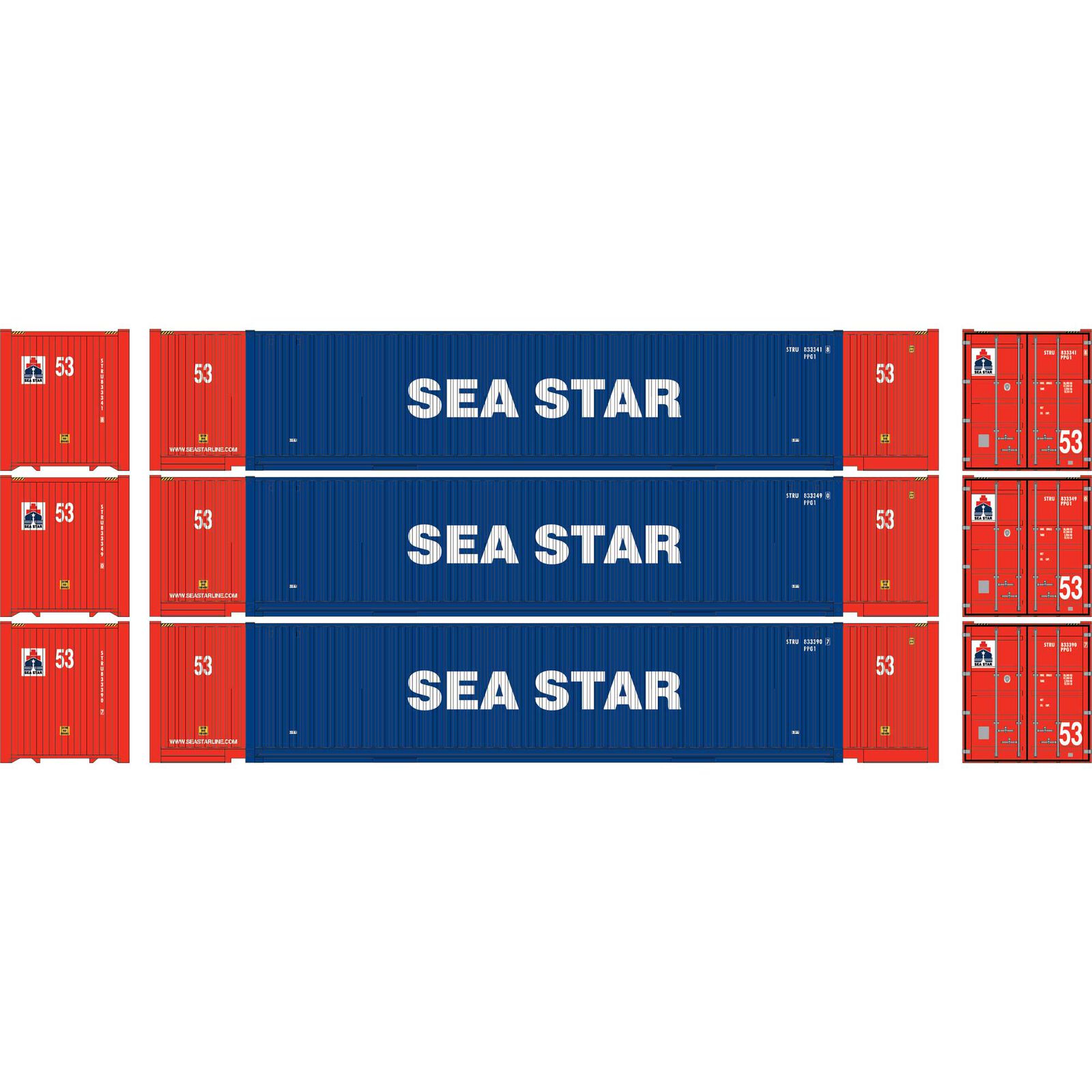 HO 53' Jindo Containers, Sea Star STRU #833341 8 / 833349 0 / 833390 7 (3)
