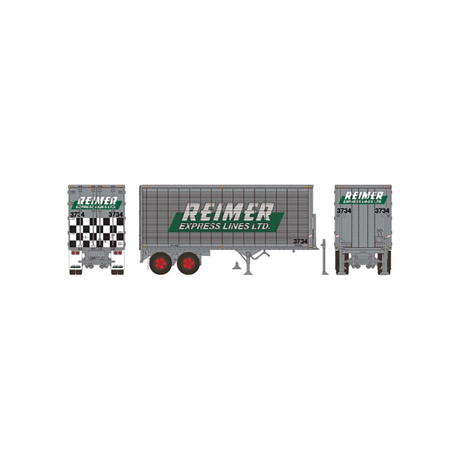HO 26 Can-Car Trailer Reimer Trucking #3734
