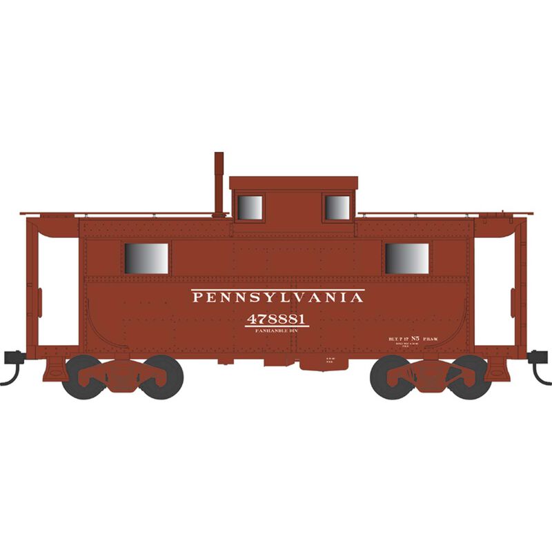 HO N5 Caboose, PRR Early Panhandle Div #478888