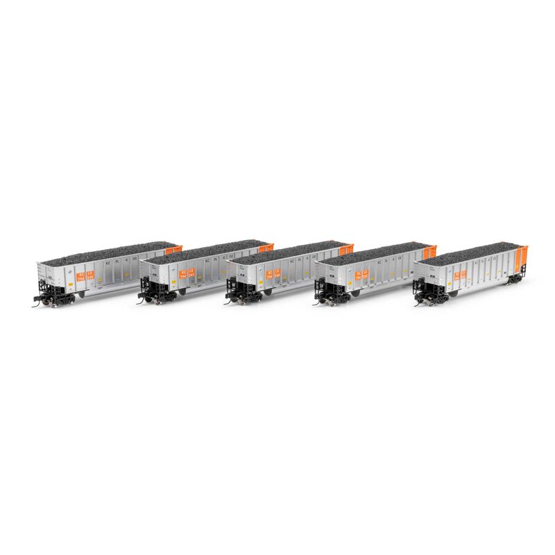 Athearn N ATH Bethgon Coalporter w/Coal Load, KCLX #794236/794240/794243/794248/794250 (5)