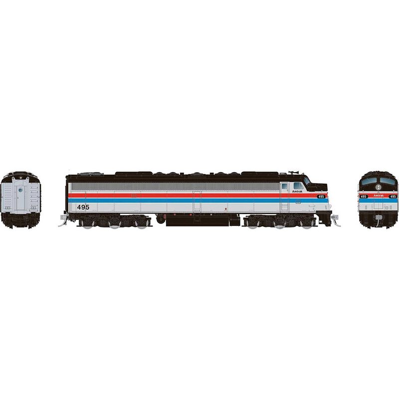 HO EMD E8A Locomotive with HEP, Amtrak Phase 2, #498